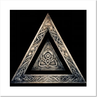 Norse Mythology Symbol Triangle Posters and Art